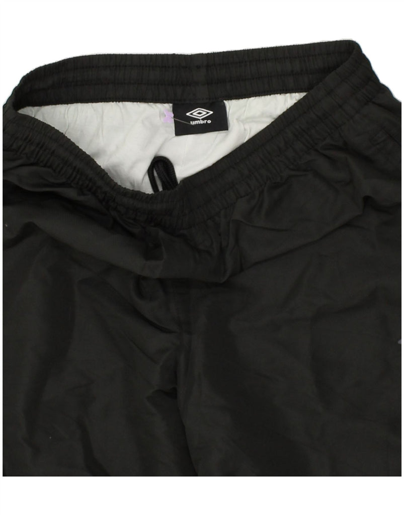 UMBRO Mens Tracksuit Trousers Joggers Medium Black Polyester | Vintage Umbro | Thrift | Second-Hand Umbro | Used Clothing | Messina Hembry 