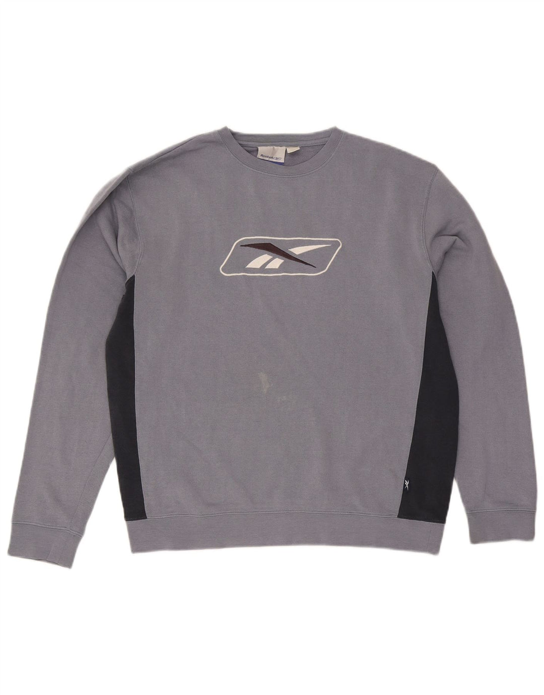 Reebok Mens Graphic Sweatshirt Jumper Medium Blue Colourblock