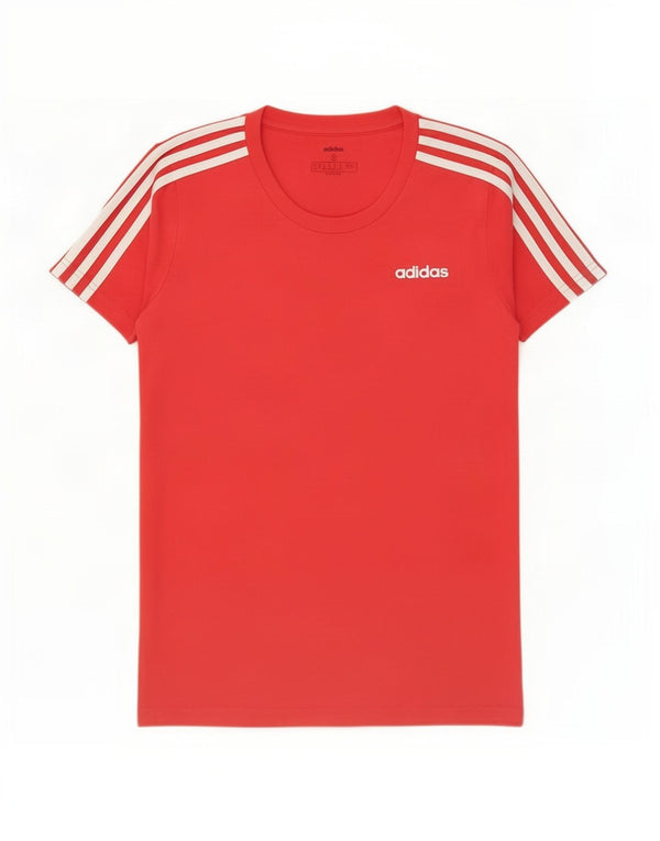 Adidas Womens T-Shirt Top UK 8/10 Small Red