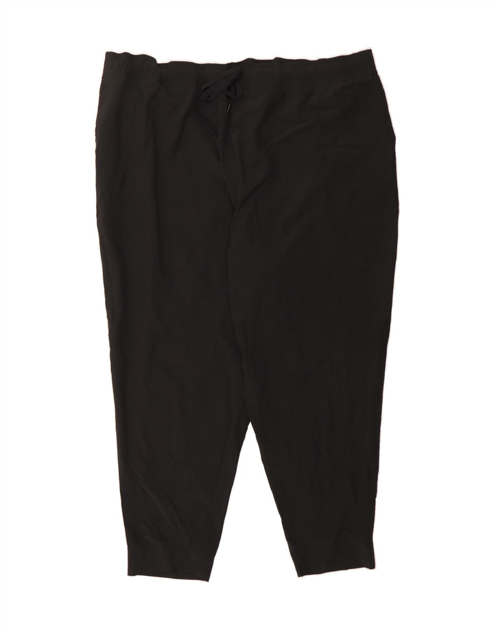 EDDIE BAUER Womens Tracksuit Trousers Joggers UK 22 3XL  Black Polyester Vintage Eddie Bauer and Second-Hand Eddie Bauer from Messina Hembry 