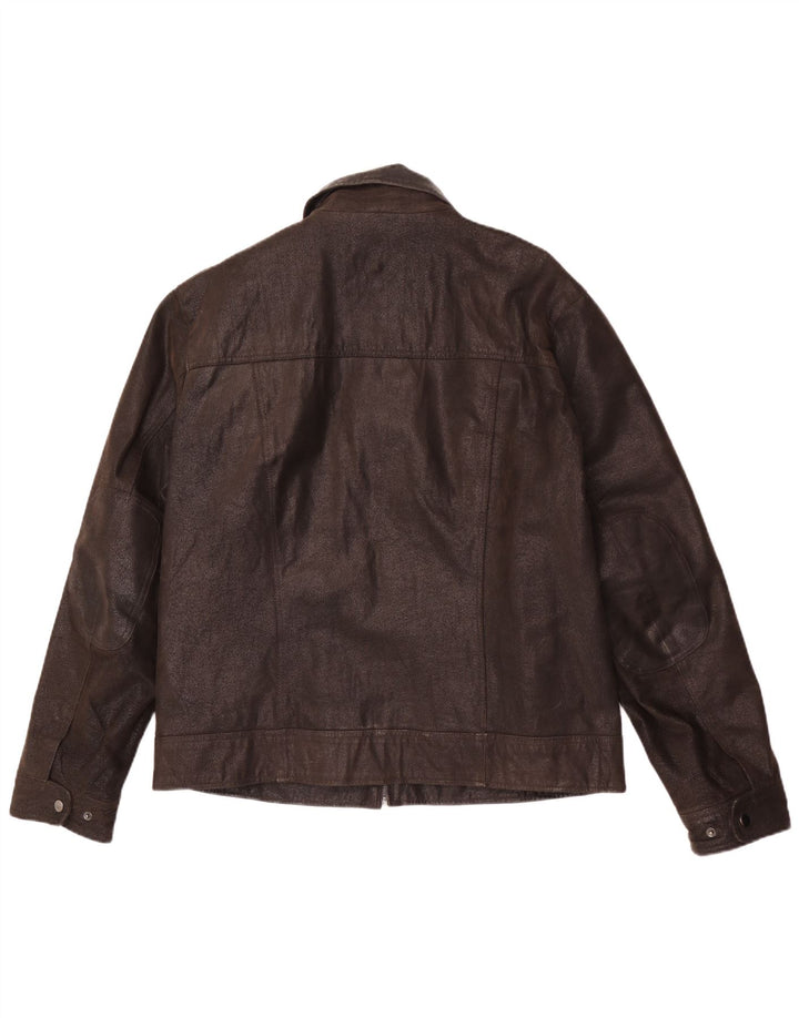 CONBIPEL Mens Leather Jacket IT 54 XL Brown