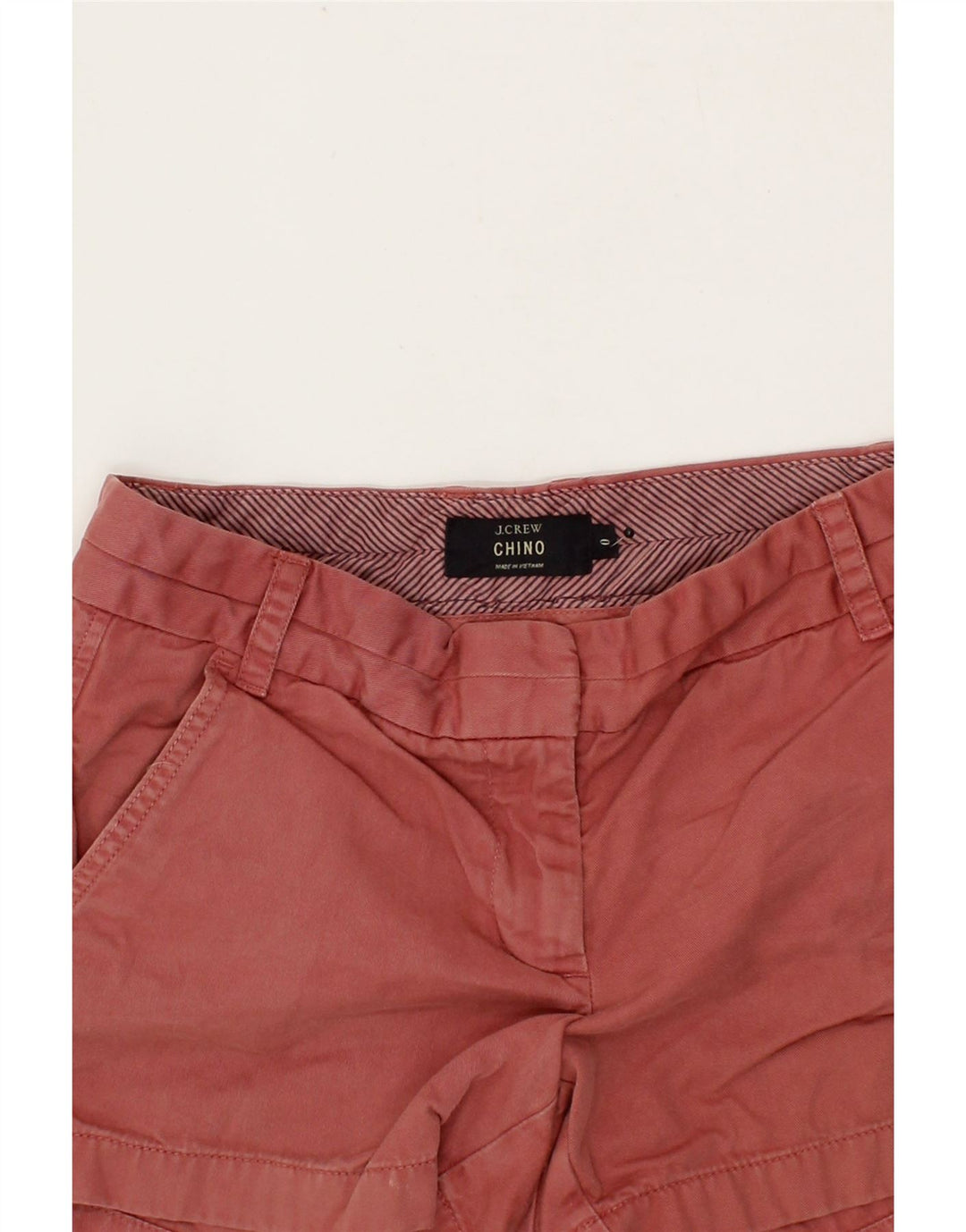 J. CREW Womens Hot Pants US 0 XS W28 Maroon Cotton Vintage J. Crew and Second-Hand J. Crew from Messina Hembry 