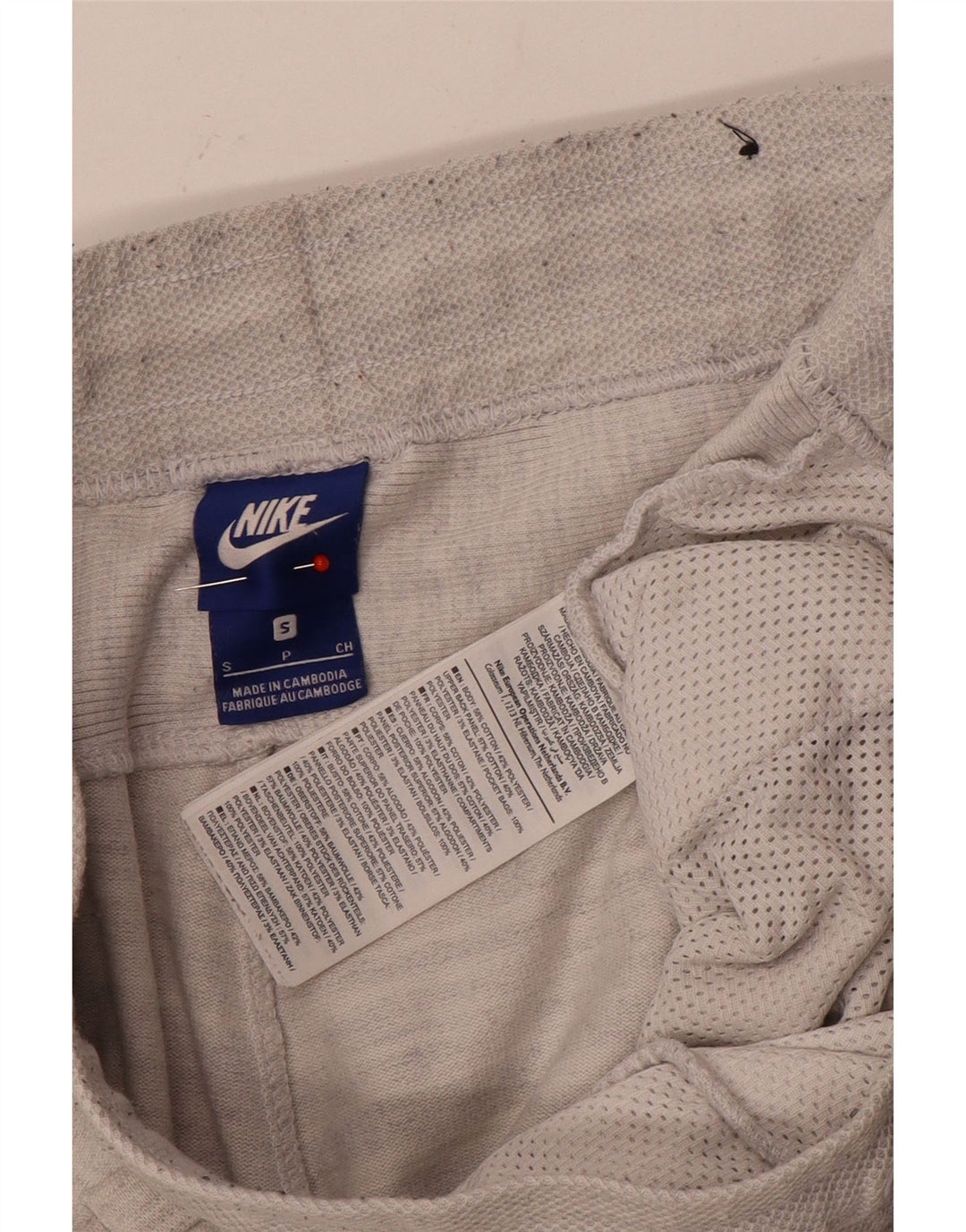 Nike Mens Tracksuit Trousers Small Grey Cotton