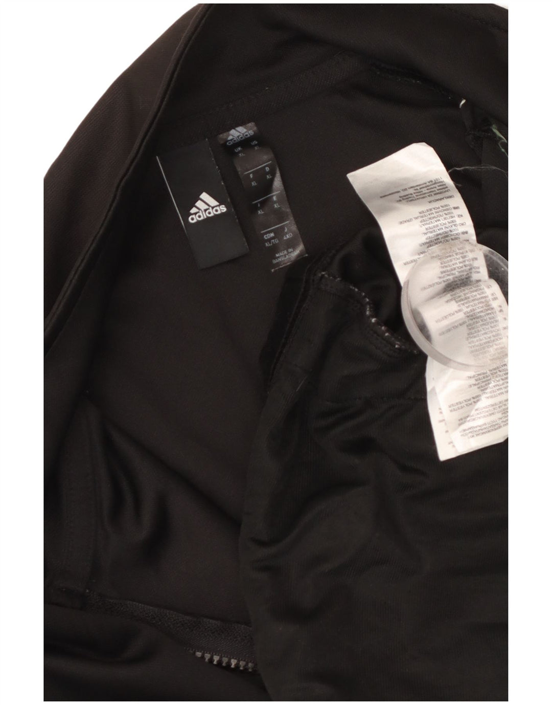 Adidas Mens Tracksuit Top Jacket XL Black Polyester