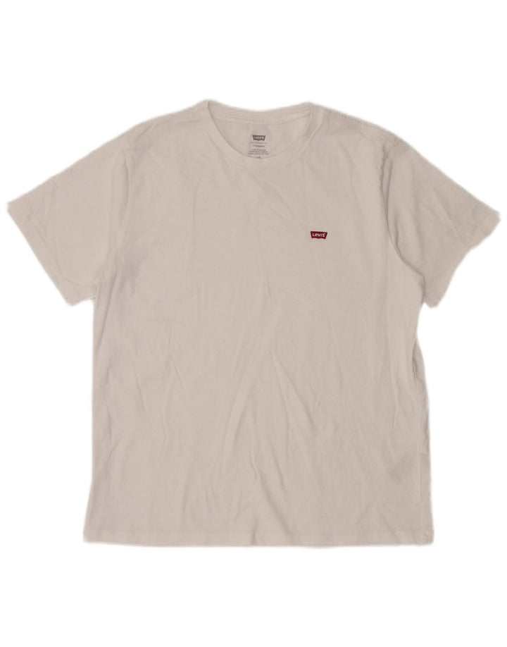 Levi's Mens Standard T-Shirt Top Large White Cotton