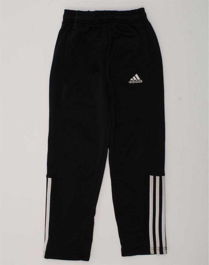 ADIDAS Boys Tracksuit Trousers 9-10 Years Black Polyester | Vintage Adidas | Thrift | Second-Hand Adidas | Used Clothing | Messina Hembry 