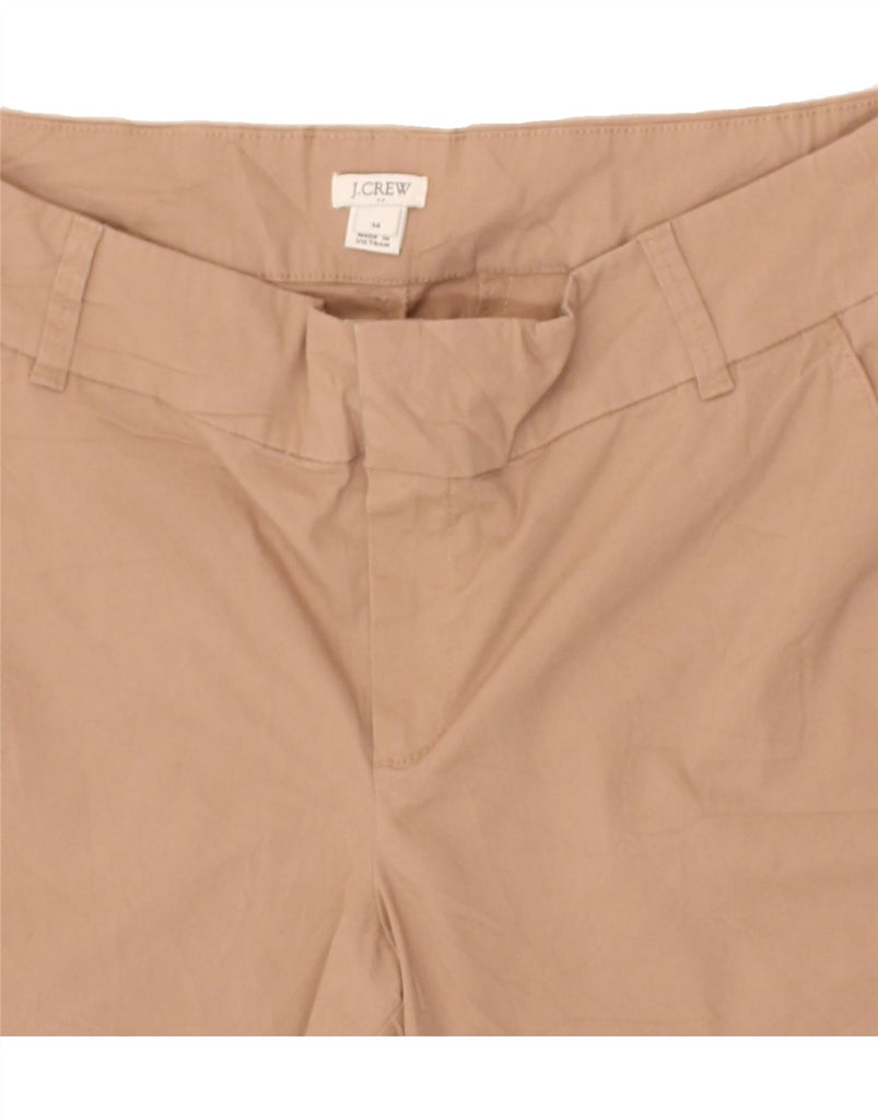 J. CREW Womens Chino Shorts US 14 XL W36 Brown Cotton | Vintage J. Crew | Thrift | Second-Hand J. Crew | Used Clothing | Messina Hembry 