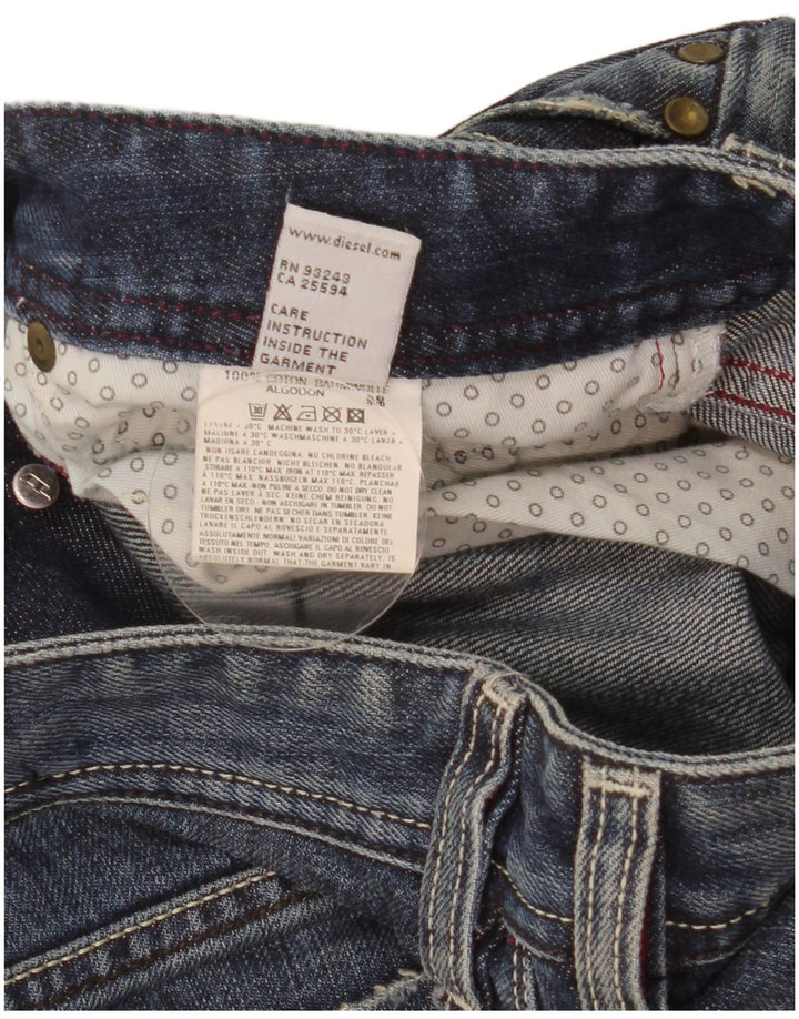 Diesel Mens Straight Jeans W29 L32 Blue Cotton