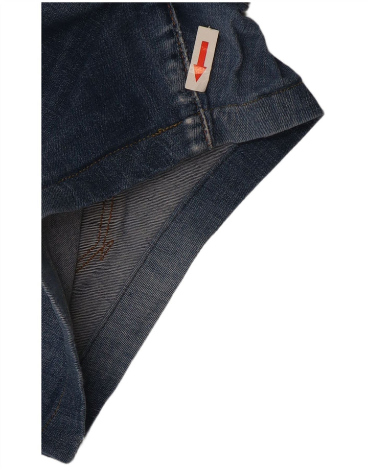 Trussardi Womens Denim Shorts W34 Large  Navy Blue