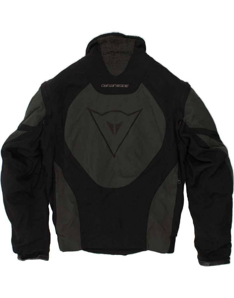 DAINESE Mens Graphic Racer Jacket IT 48 Medium Black Colourblock Nylon | Vintage Dainese | Thrift | Second-Hand Dainese | Used Clothing | Messina Hembry 