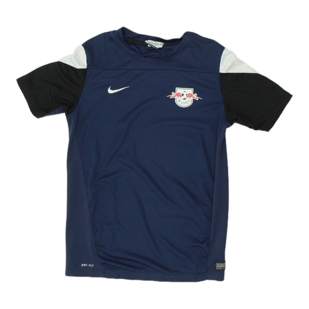 RB Leipzig Nike Dri-Fit Boys Navy Training Top | Football Kids Sportswear | Vintage Messina Hembry | Thrift | Second-Hand Messina Hembry | Used Clothing | Messina Hembry 