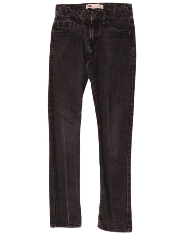 Levi's Boys 510 Skinny Jeans 13-14 Years W26 L30 Black Cotton