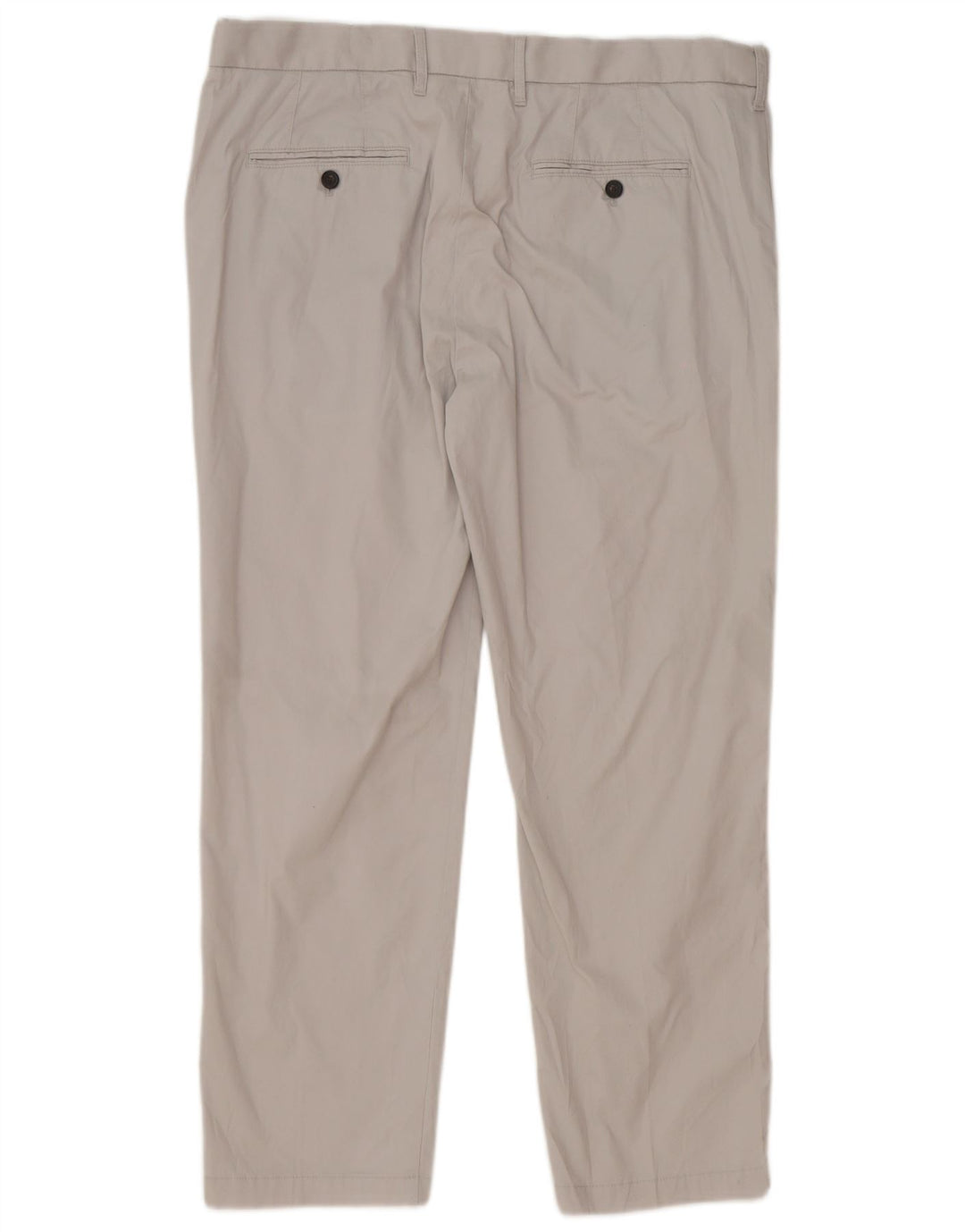 Marks & Spencer Mens Regular Fit Chino Trousers W38 L29 Grey Cotton
