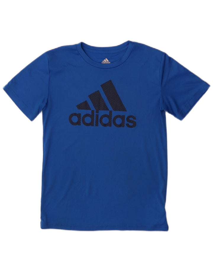 Adidas Boys Graphic T-Shirt Top 10-11 Years Medium Blue