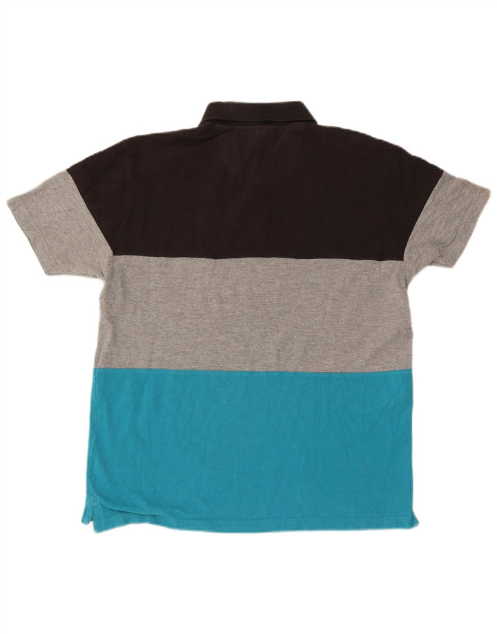 Pierre Cardin Mens Graphic Polo Shirt Large Multicoloured Colourblock