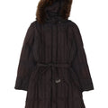 CIESSE PIUMINI Womens Hooded Padded Coat IT 48 XL Black Polyester