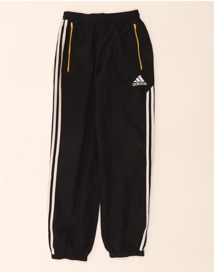Adidas Boys Tracksuit Trousers Joggers 13-14 Years  Black Polyester