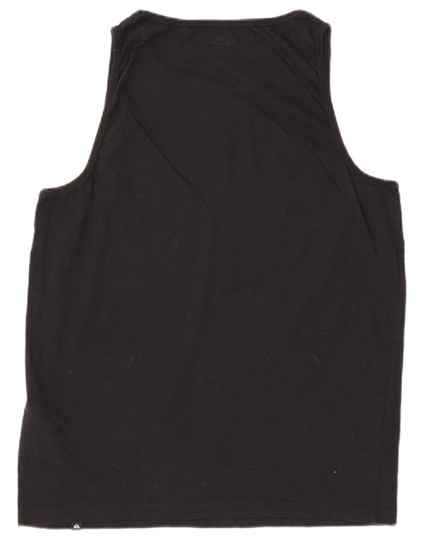 Quiksilver Mens Graphic Vest Top Large Black Cotton