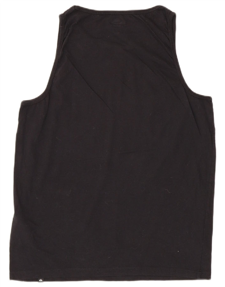 Quiksilver Mens Graphic Vest Top Large Black Cotton