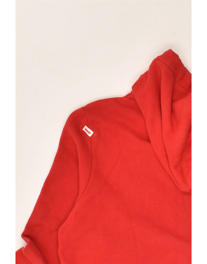 TIMBERLAND Boys Zip Hoodie Sweater 11-12 Years XS  Red Cotton | Vintage Timberland | Thrift | Second-Hand Timberland | Used Clothing | Messina Hembry 