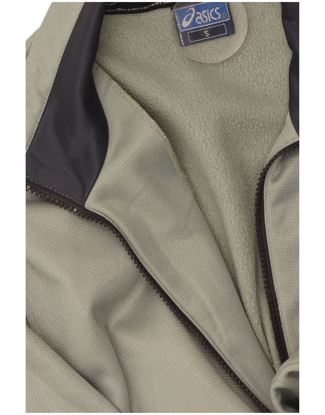 ASICS Mens Tracksuit Top Jacket Small Khaki