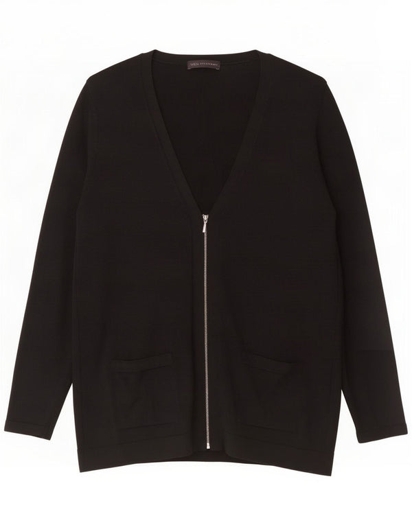 Marks & Spencer Womens Cardigan Sweater UK 14 Large Black Viscose