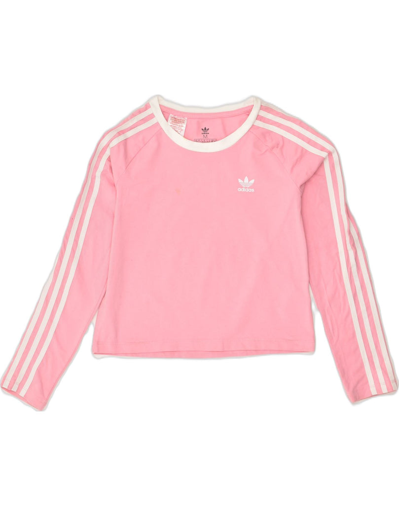 ADIDAS Girls Top Long Sleeve 11-12 Years Pink Cotton | Vintage Adidas | Thrift | Second-Hand Adidas | Used Clothing | Messina Hembry 