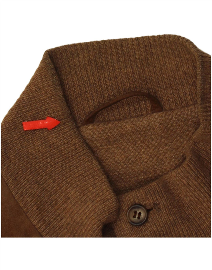 Salfra Mens Suede Bomber Jacket IT 52 XL Brown Leather