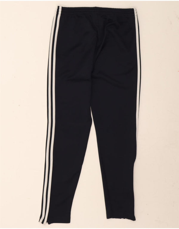 Adidas Mens Graphic Tracksuit Trousers Small  Black Polyester
