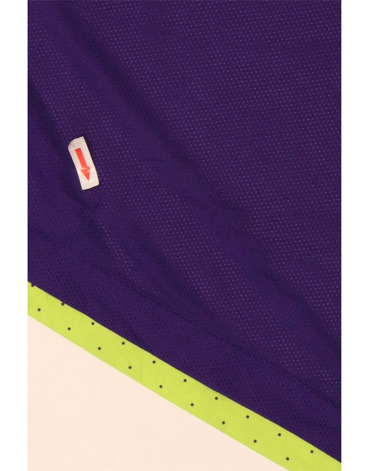 Nike Mens Dri Fit Graphic T-Shirt Top Large Purple Geometric Polyester