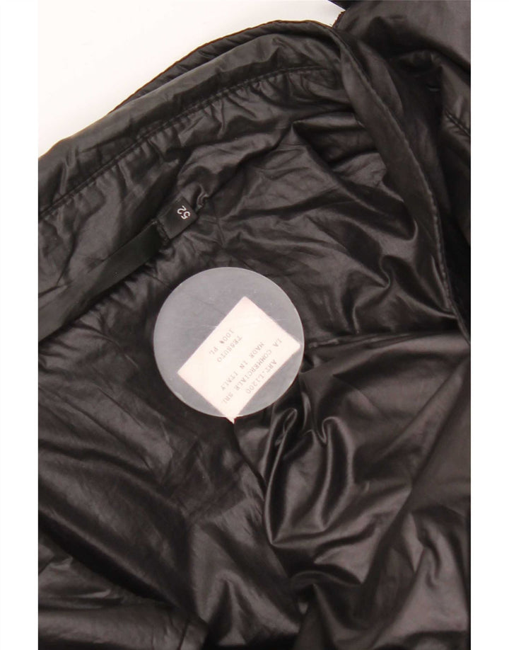 Vintage Mens Military Padded Jacket IT 52 XL Black Polyester