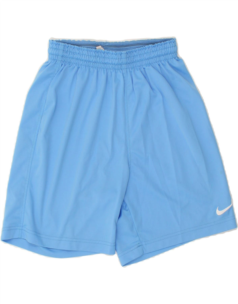 NIKE Mens Sport Shorts UK 28/30 Small Blue Polyester | Vintage Nike | Thrift | Second-Hand Nike | Used Clothing | Messina Hembry 