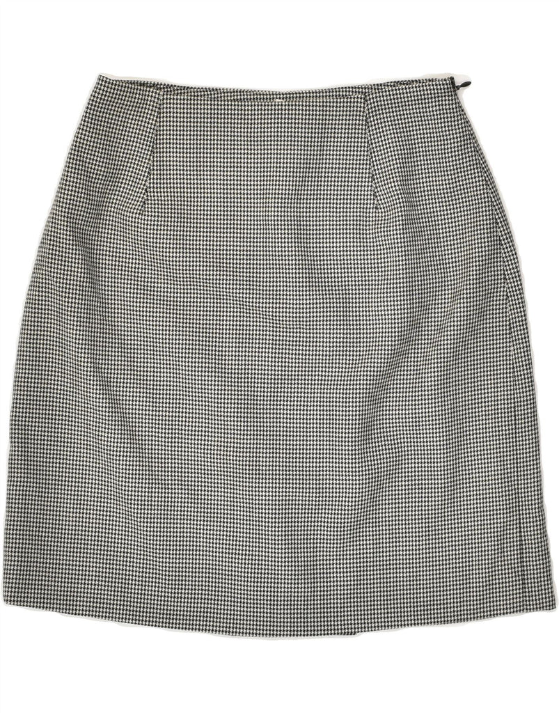 VINTAGE Womens Pencil Skirt IT 36 XS W24  Grey Houndstooth Wool | Vintage Vintage | Thrift | Second-Hand Vintage | Used Clothing | Messina Hembry 