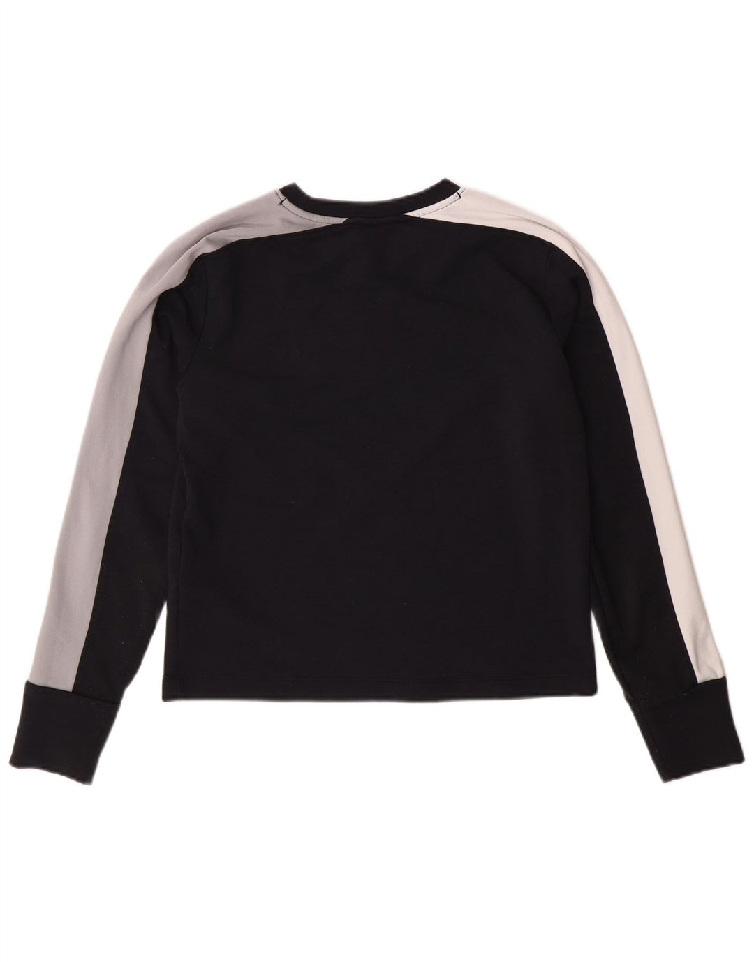 UNDER ARMOUR Womens Loose Fit Top Long Sleeve UK 6 XS Black Colourblock