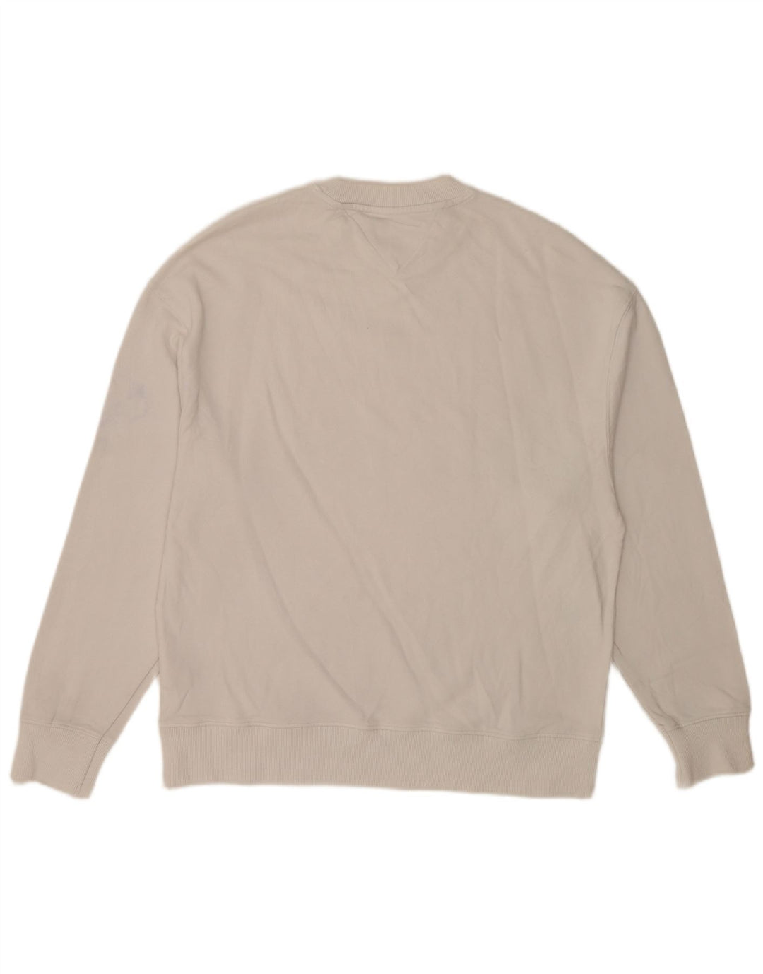 Tommy Hilfiger Mens Sweatshirt Jumper Medium White Cotton