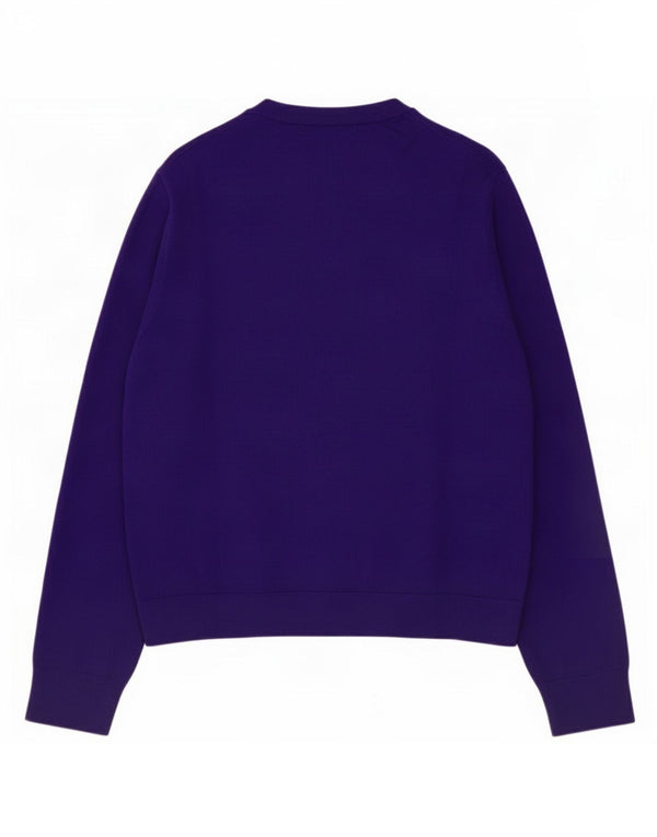 J. Crew Womens Cardigan Sweater UK 20 2XL Purple Cotton