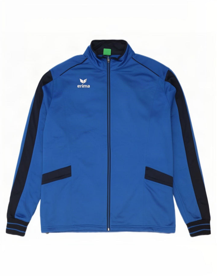 Erima Mens Tracksuit Top Jacket UK 46/48 2XL Blue Colourblock