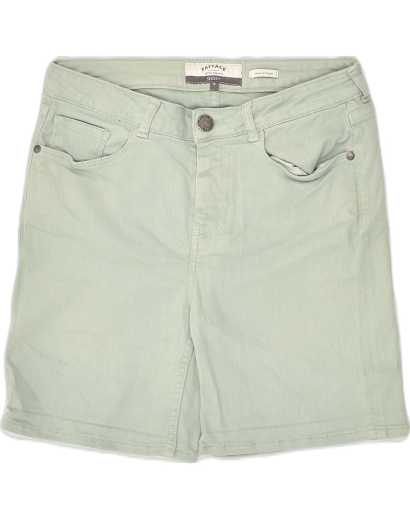 FAT FACE Womens Casual Shorts UK 8 Small W30 Green Cotton | Vintage Fat Face | Thrift | Second-Hand Fat Face | Used Clothing | Messina Hembry 