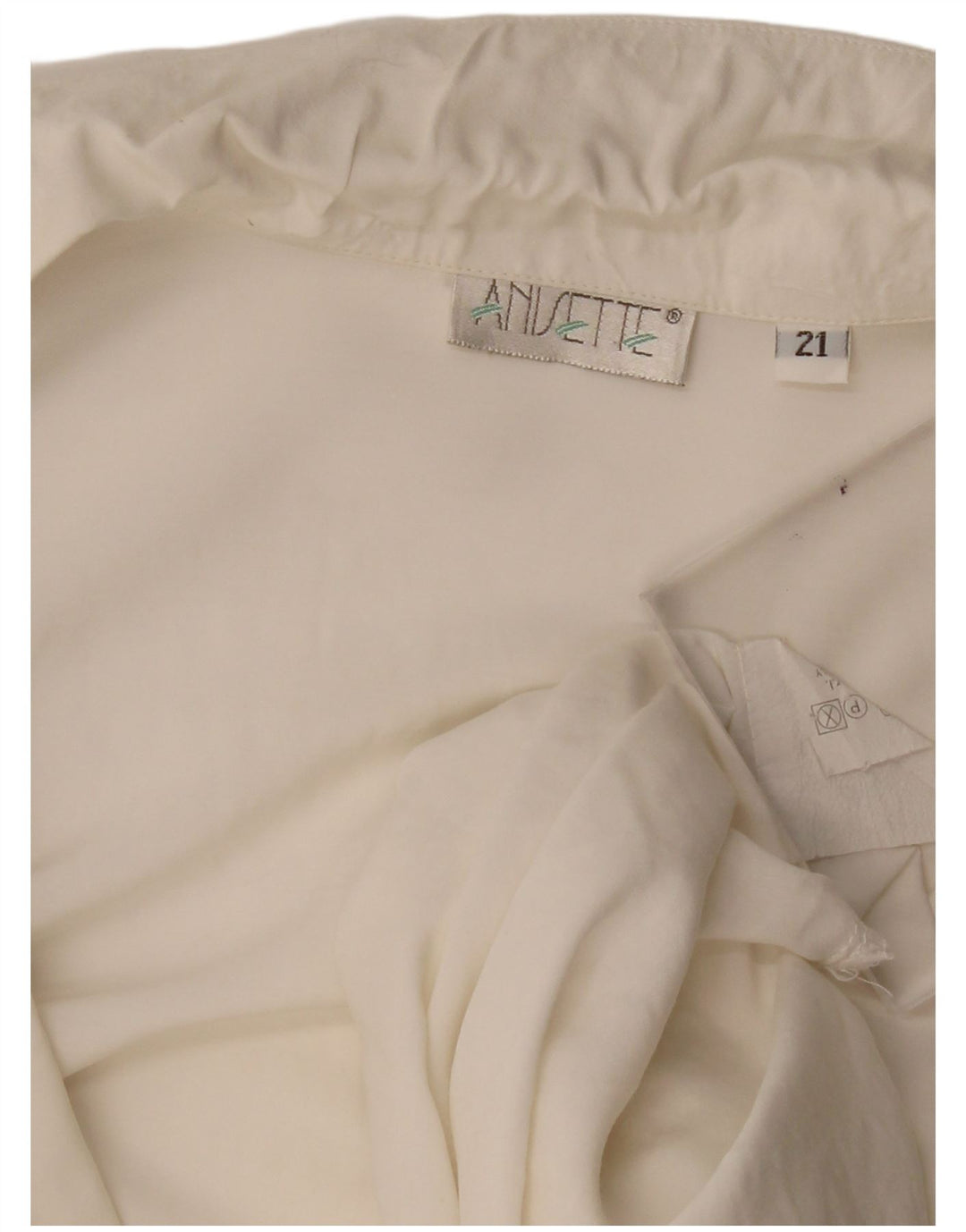 Vintage Womens Short Sleeve Shirt Blouse UK 18 XL White