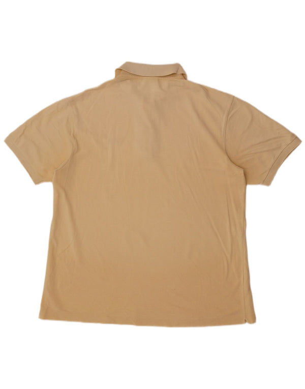 Lacoste Mens Polo Shirt Size 6 XL Beige Cotton