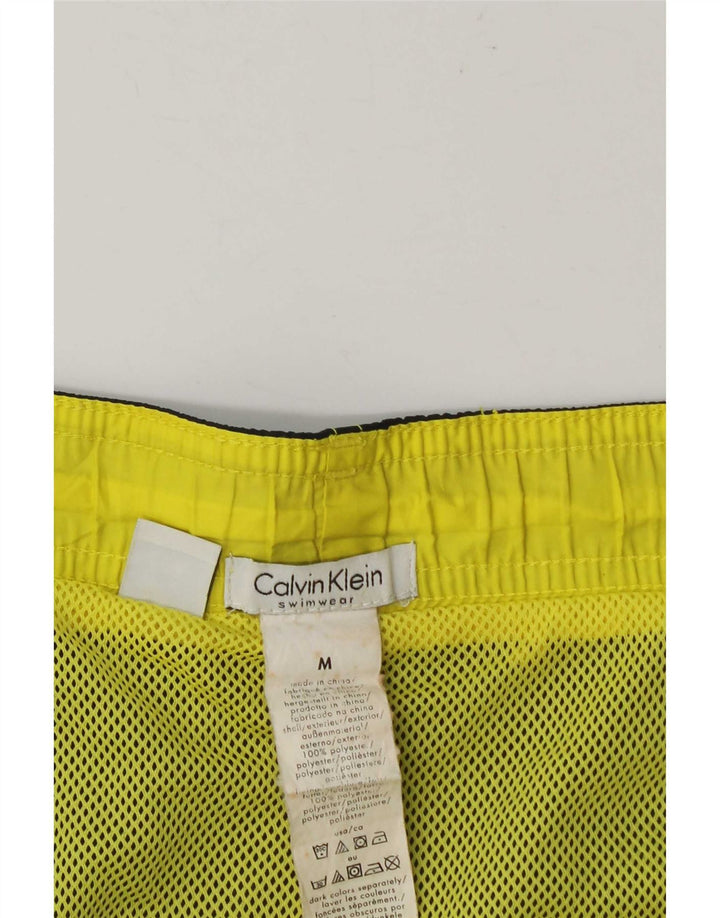 Calvin Klein Mens Graphic Swimming Shorts Medium Navy Blue Polyester