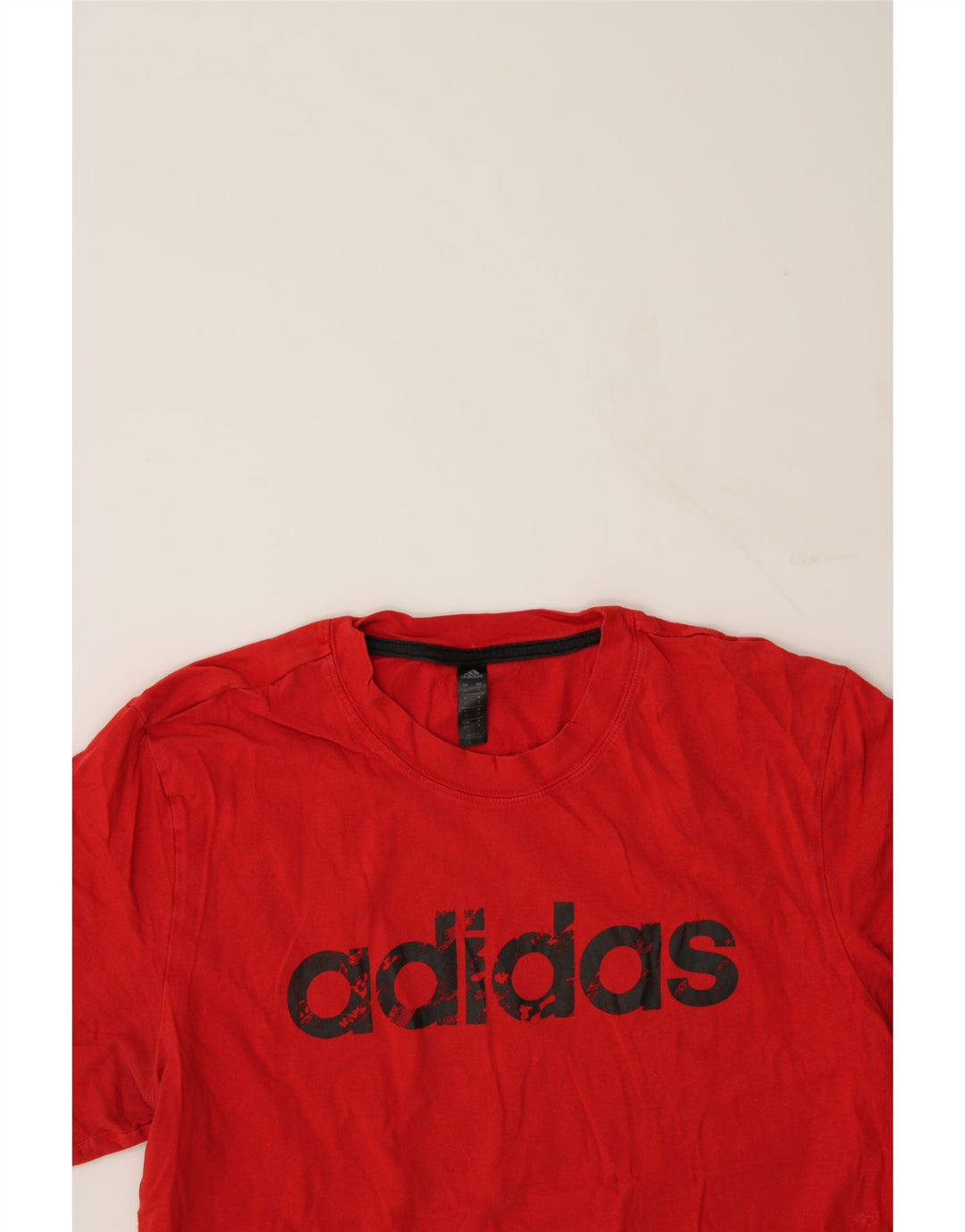 ADIDAS Mens Graphic T-Shirt Top Small Red Cotton Vintage Adidas and Second-Hand Adidas from Messina Hembry 