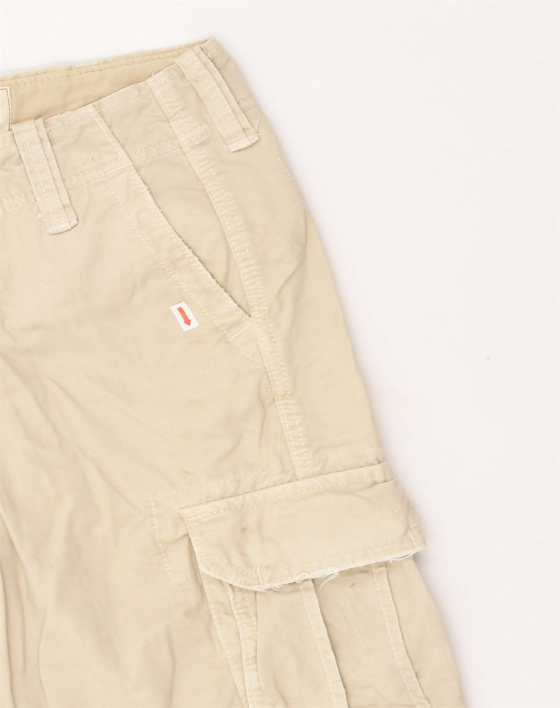 HOLLISTER Mens Cargo Shorts W28 Small Beige Cotton | Vintage Hollister | Thrift | Second-Hand Hollister | Used Clothing | Messina Hembry 