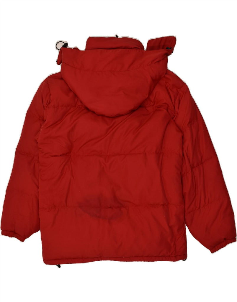 KAPPA Mens Hooded Padded Jacket UK 38 Medium Red Polyester | Vintage Kappa | Thrift | Second-Hand Kappa | Used Clothing | Messina Hembry 