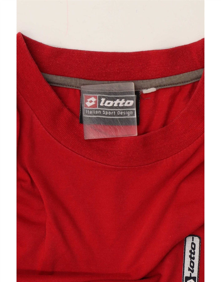 Lotto Mens T-Shirt Top Large Red