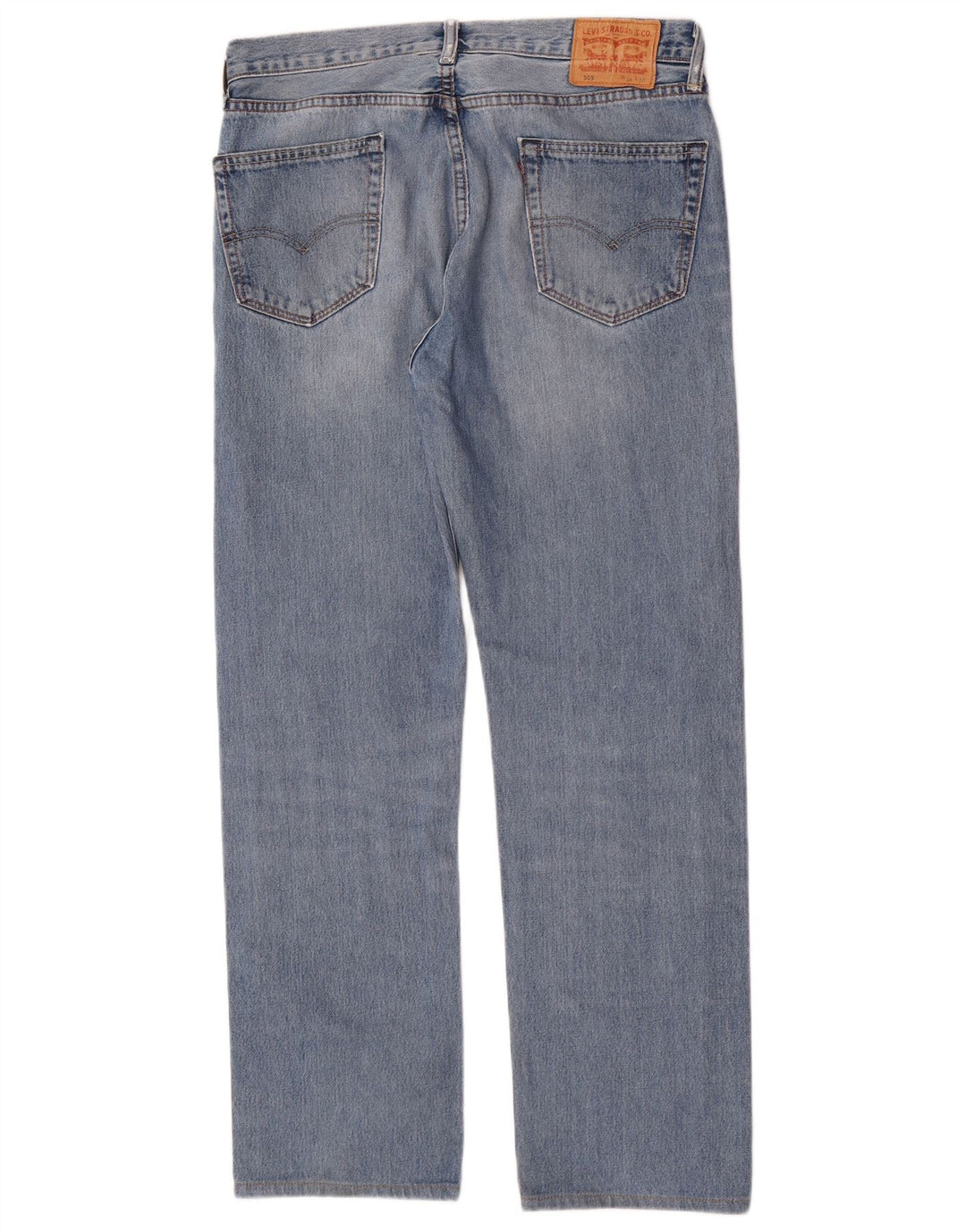 Levi's Mens 505 Straight Jeans W34 L32 Blue Cotton