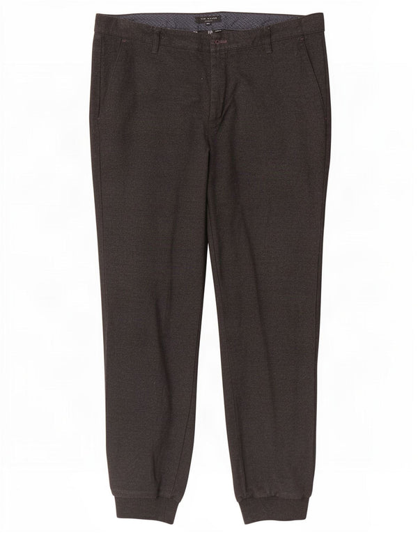 Ted Baker Mens Joggers Chino Trousers W34 L30 Black Polyester