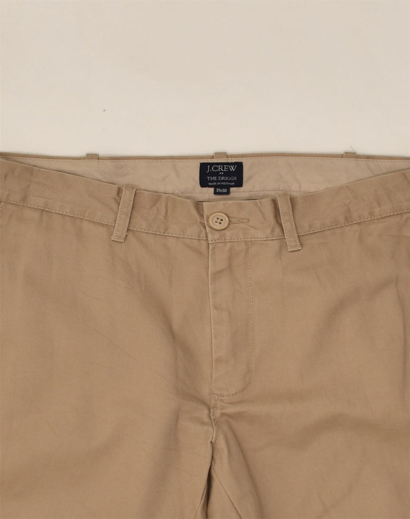 J. CREW Mens The Driggs Slim Chino Trousers W31 L30 Beige Cotton | Vintage J. Crew | Thrift | Second-Hand J. Crew | Used Clothing | Messina Hembry 