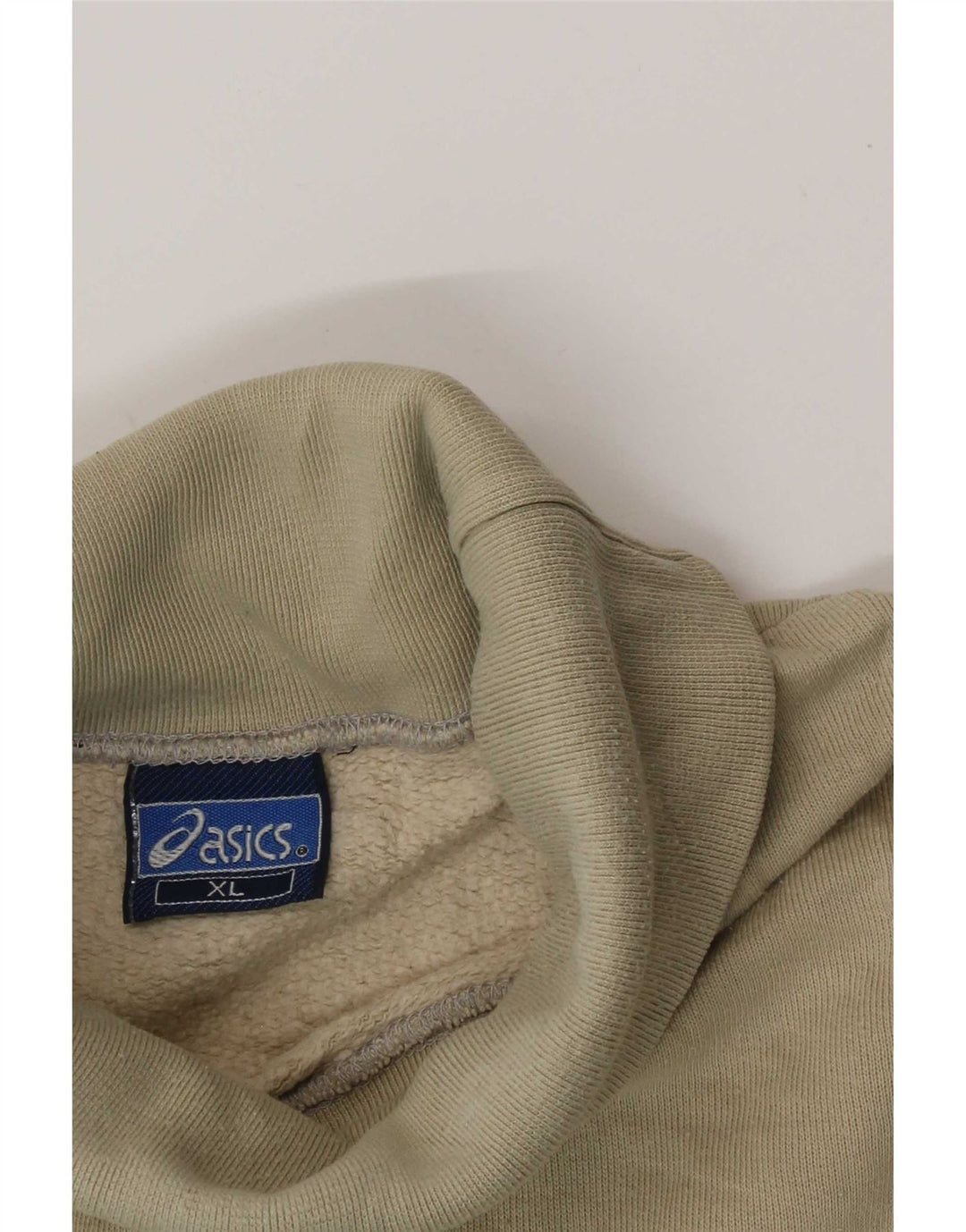 Asics Mens Graphic Sweatshirt Jumper XL Beige Colourblock
