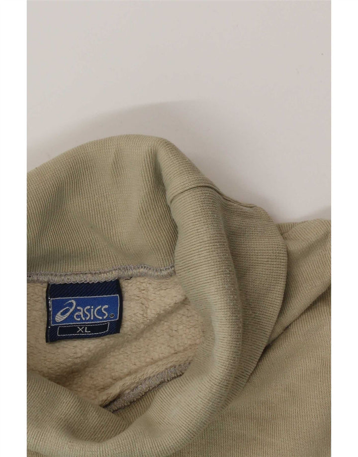 Asics Mens Graphic Sweatshirt Jumper XL Beige Colourblock
